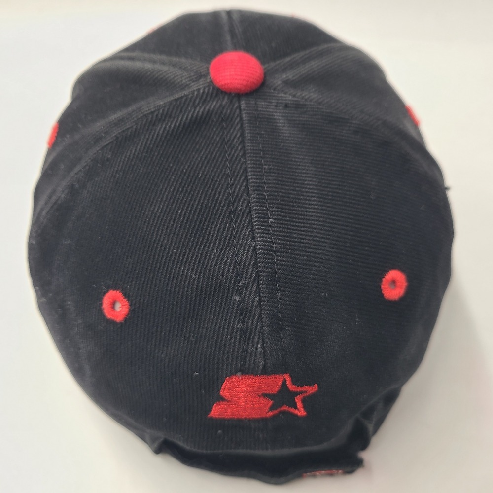 Vintage Georgia Bulldogs Hat Adjustable Starter Black Red NCAA University Men - Picture 8 of 11